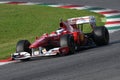 Mugello Circuit, 24 October 2019: Ferrari F1 model F10 year 2010 in action during Finali Mondiali Ferrari 2019 at Mugello Circuit Royalty Free Stock Photo