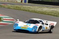 Mugello Historic Classic 25 April 2014: LOLA T70 Mk III B 1967 driven by Leo VOYAZIDES-Simon HADFIELD, during practice on Mugello Royalty Free Stock Photo