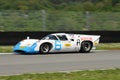 Mugello Historic Classic 25 April 2014: LOLA T70 Mk III B 1967 driven by Leo VOYAZIDES-Simon HADFIELD, during practice on Mugello Royalty Free Stock Photo