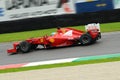 MUGELLO, ITALY 2012: Fernando Alonso of Ferrari F1 team racing at Formula One Teams Test Days at Mugello Circuit in Italy Royalty Free Stock Photo