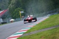 MUGELLO, ITALY 2012: Fernando Alonso of Ferrari F1 team racing at Formula One Teams Test Days at Mugello Circuit in Italy Royalty Free Stock Photo