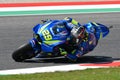 MUGELLO - ITALY, 1 June: Italian Suzuki Ecstar Team rider Andrea Iannone during Practcie session at 2018 GP of Italy of MotoGP on Royalty Free Stock Photo