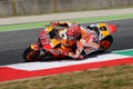 Mugello - ITALY, June 2: Spanish Honda rider Marc Marquez at 2017 Oakley GP of Italy MotoGP at Mugello Circuit on JUNE 2, 2017 Royalty Free Stock Photo