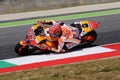 Mugello - ITALY, June 2: Spanish Honda rider Marc Marquez at 2017 Oakley GP of Italy MotoGP at Mugello Circuit on JUNE 2, 2017 Royalty Free Stock Photo