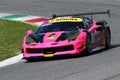 MUGELLO, ITALY - 23 March 2018: Corinna Gostner drive Ferrari 488 Challenge during practice session at Mugello.