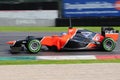 MUGELLO, ITALY May, 2012: Charles Pic of Marussia F1 team racing at Formula One Teams Test Days at Mugello Circuit in Italy Royalty Free Stock Photo