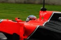 MUGELLO, ITALY May, 2012: Charles Pic of Marussia F1 team racing at Formula One Teams Test Days at Mugello Circuit in Italy Royalty Free Stock Photo