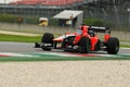 MUGELLO, ITALY May, 2012: Charles Pic of Marussia F1 team racing at Formula One Teams Test Days at Mugello Circuit in Italy Royalty Free Stock Photo