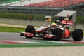 MUGELLO, ITALY - MAY 2012: Oliver Turvey of McLaren F1 team races during Formula One Teams Test Days at Mugello Circuit on May, 20 Royalty Free Stock Photo