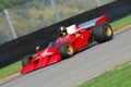 Mugello Italy November, 2007: Unknown run with his Historic 1970s Ferrari F1 312 B3 spazzaneve into Mugello Circuit in italy