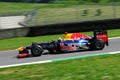 MUGELLO, ITALY 2012: Sebastian Vettel of Red Bull F1 team racing during Formula One Teams Test Days at Mugello Circuit on May, 201 Royalty Free Stock Photo