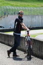 MUGELLO, ITALY 2012: Sebastian Vettel of Red Bull F1 team racing during Formula One Teams Test Days at Mugello Circuit on May, 201 Royalty Free Stock Photo