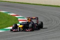 MUGELLO, ITALY 2012: Sebastian Vettel of Red Bull Racing F1 Team during Formula One Teams Test Days at Mugello Circuit Royalty Free Stock Photo