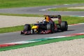 MUGELLO, ITALY 2012: Sebastian Vettel of Red Bull Racing F1 Team during Formula One Teams Test Days at Mugello Circuit Royalty Free Stock Photo