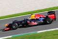 MUGELLO, ITALY 2012: Sebastian Vettel of Red Bull Racing F1 Team during Formula One Teams Test Days at Mugello Circuit Royalty Free Stock Photo