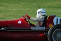 MUGELLO, ITALY - 2007: Unknown run with Vintage Maserati Grand Prix Cars on Mugello Circuit at the Event of Ferrari Racing Days Royalty Free Stock Photo