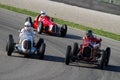 MUGELLO, ITALY - 2007: Unknown run with Vintage Maserati Grand Prix Cars on Mugello Circuit at the Event of Ferrari Racing Days Royalty Free Stock Photo