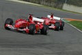 MUGELLO, IT, November, 2007: unknown run with Modern Ferrari F1 during Finali Mondiali Ferrari 2007 into the mugello circuit in it