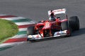 MUGELLO, IT, 24 October 2019: Ferrari F1 model F2012 in action at Mugello Circuit in italy during Finali Mondiali Ferrari 2019.