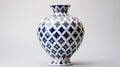 Mughal Islamic Patterns Blue Maroon Vase Hd Image