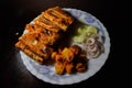 Mughlai paratha a bangladeshi food Royalty Free Stock Photo