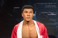 Muhammad Ali Cassius Clay wax figure at Madame Tussauds museum in Istanbul.