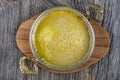 Muhlama - corn porridge with cheese.Turkish cuisine. Kuymak - Guymak - Yaglas