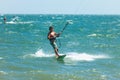 Kitesurfer athlete photo Royalty Free Stock Photo