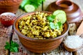 Mujadara - lentils and rice pilaf
