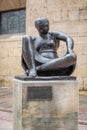 Mujer sentada sculpture, Oviedo Royalty Free Stock Photo