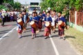 Long drum parade