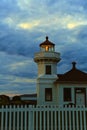 Mukilteo lighthouse Washington USA Royalty Free Stock Photo