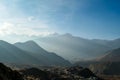 Muktinath - Himalayas shrouded in fog Royalty Free Stock Photo
