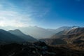 Muktinath - Himalayas shrouded in fog Royalty Free Stock Photo