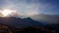 Muktinath - Sunset over high Himalayan peaks