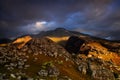 Mulanje Massif at sunset Royalty Free Stock Photo