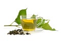 Mulberry tea in glass cup Royalty Free Stock Photo