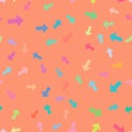 mulch colored arrows seamless patterns