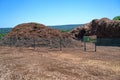 Mulch Dumping Place Royalty Free Stock Photo