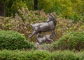 `Mule Deer` by A. Durenne in Turtle Creek Park in Dallas, Texas