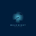 Mule night logo design inspiration