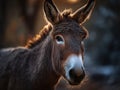 Mule portrait created with Generative AI technology Royalty Free Stock Photo