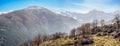 Mulhacen and Alcazaba peaks of Sierra Nevada range, Spain Royalty Free Stock Photo