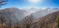 Mulhacen and Alcazaba peaks of Sierra Nevada range, Spain Royalty Free Stock Photo