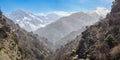 Mulhacen and Alcazaba peaks of Sierra Nevada range, Spain Royalty Free Stock Photo