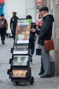 Jehovah witnesses standing in the street