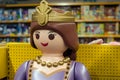 Giant playmobil figurine in a toys store