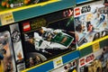 Star wars spacecraft. by lego in a toys store supermarket Royalty Free Stock Photo