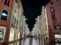 Mulhouse, France - December 2023 Enchanted Evenings Christmas Illuminations Transforming Alsace Streets into a Luminous