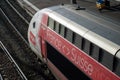 TGV Lyria in a train station, Lyria is the high speed train france - switzerland Royalty Free Stock Photo